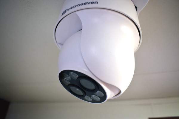 View of a camera in the Mobile Human Factors mobile facility.